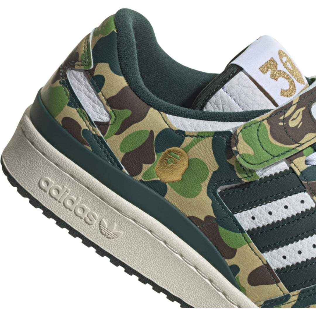 Tênis Adidas Forum 84 Low x A BATHING APE 30th Anniversary "Green Camo"