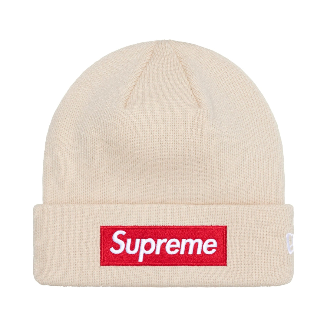 Gorro Supreme New Era Box Logo "Stone"