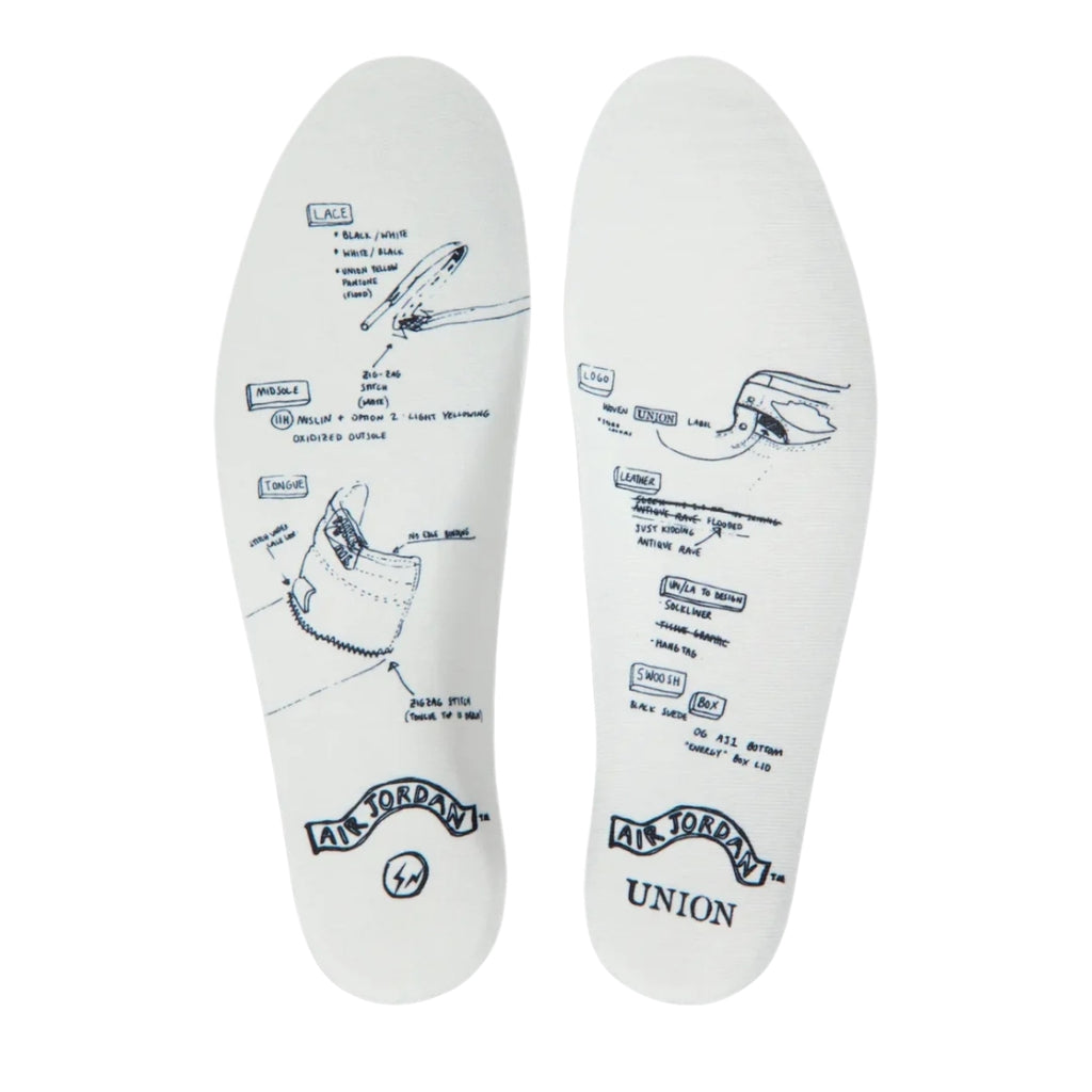 Tênis Nike Air Jordan 1 High x Fragment Design x UNION x "Black/Varsity Red"