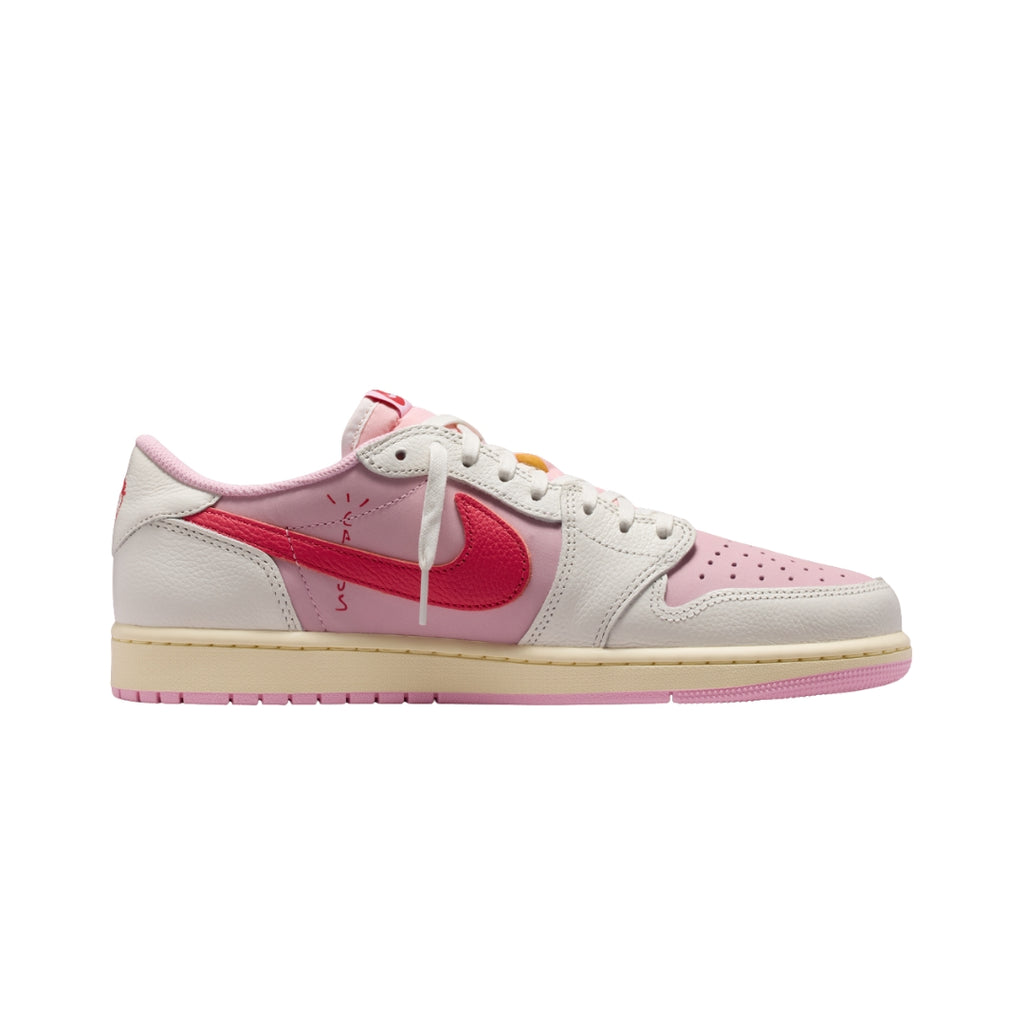 Tênis Nike Air Jordan 1 x Travis Scott "Sail Tropical Pink"