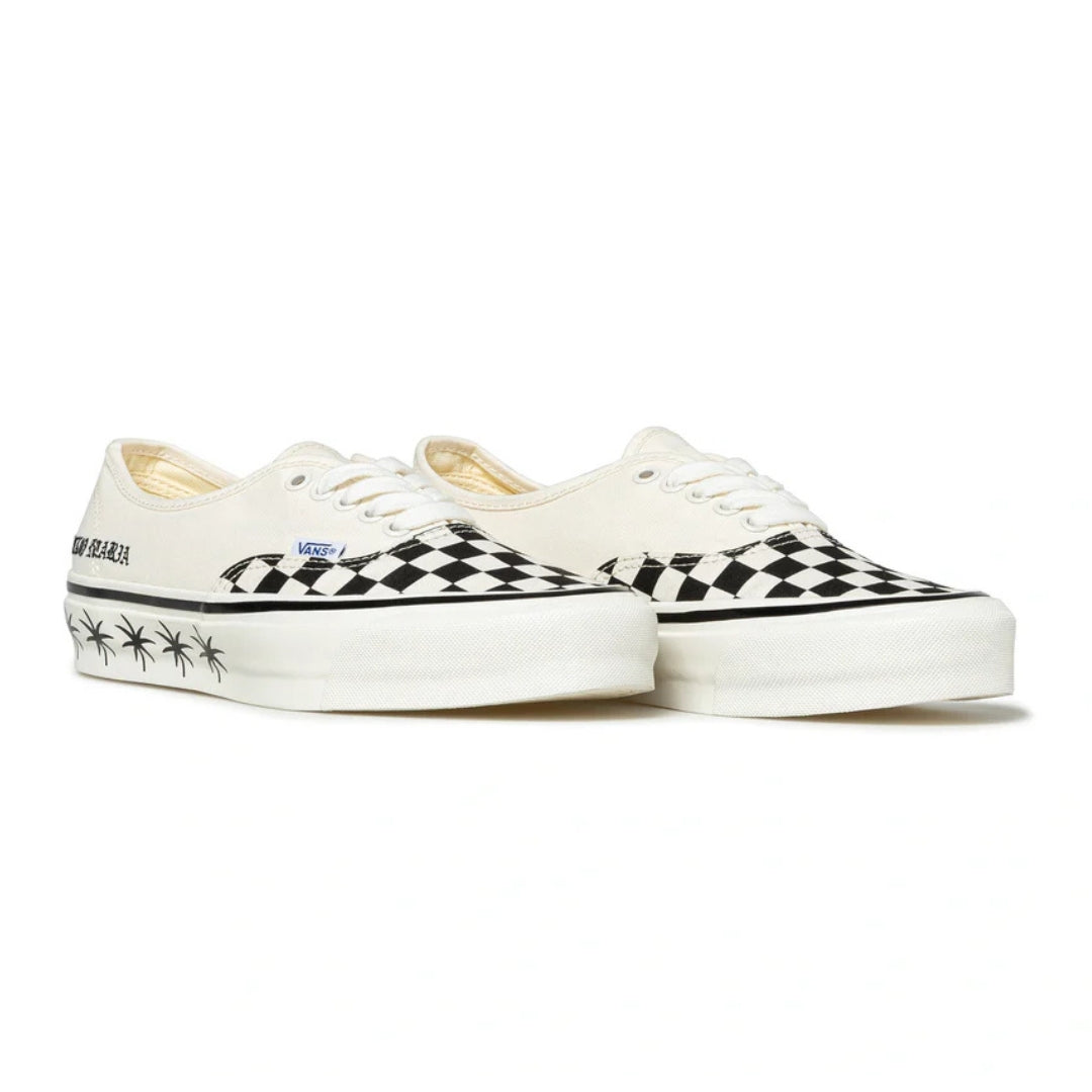 Tênis Vans Premium Authentic x WACKO MARIA "Checkerboard Snow White"