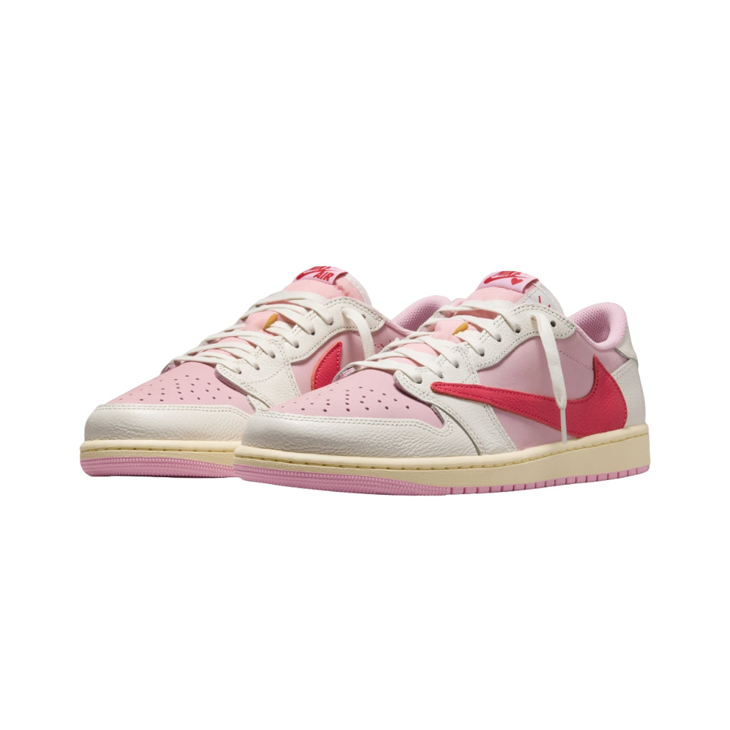 Tênis Nike Air Jordan 1 x Travis Scott "Sail Tropical Pink"