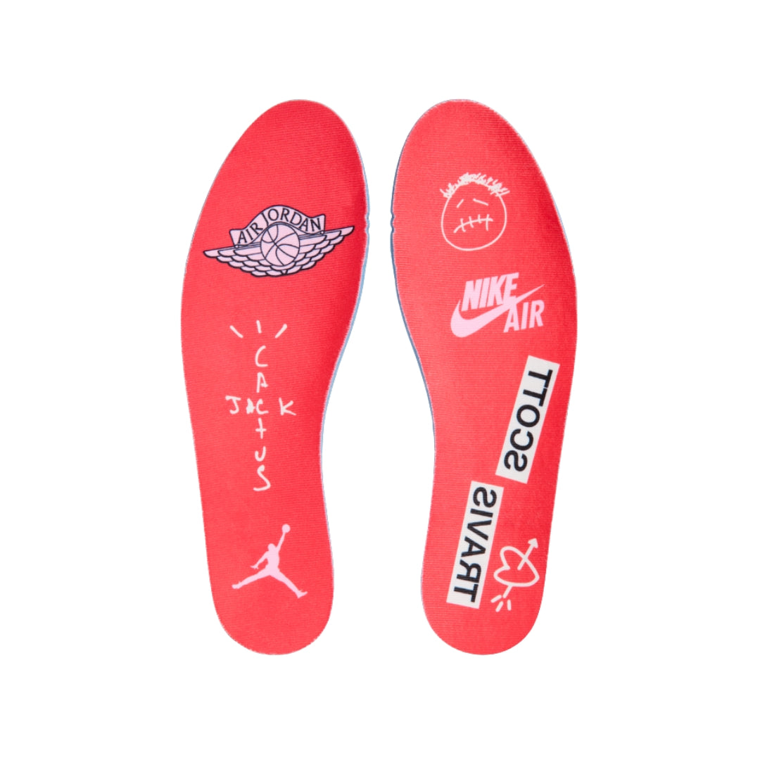Tênis Nike Air Jordan 1 x Travis Scott "Sail Tropical Pink"