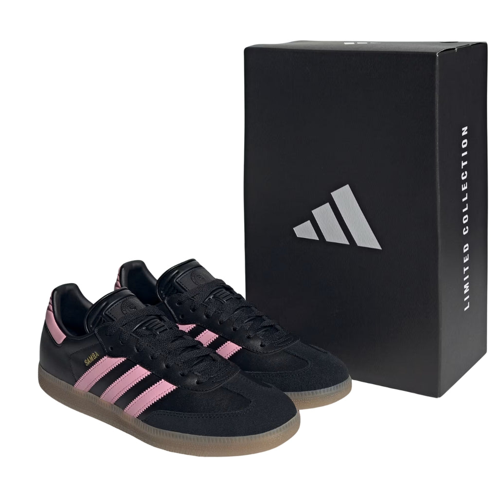Tênis Adidas Samba Inter Miami Messi "Core Black/Light Pink/Gum"
