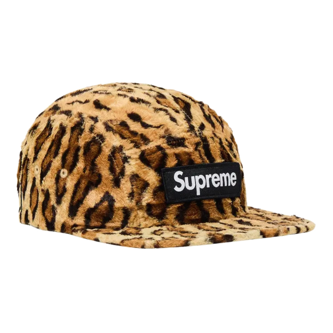 Supreme×good ブラック レオパードベルベットキャンプキャップ | 2024SS Supreme enoughコラボキャップ　レオパード柄 帽子