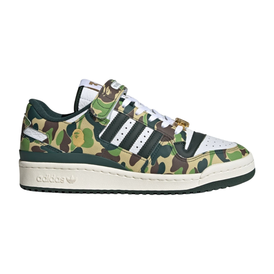 Tênis Adidas Forum 84 Low x A BATHING APE 30th Anniversary "Green Camo"