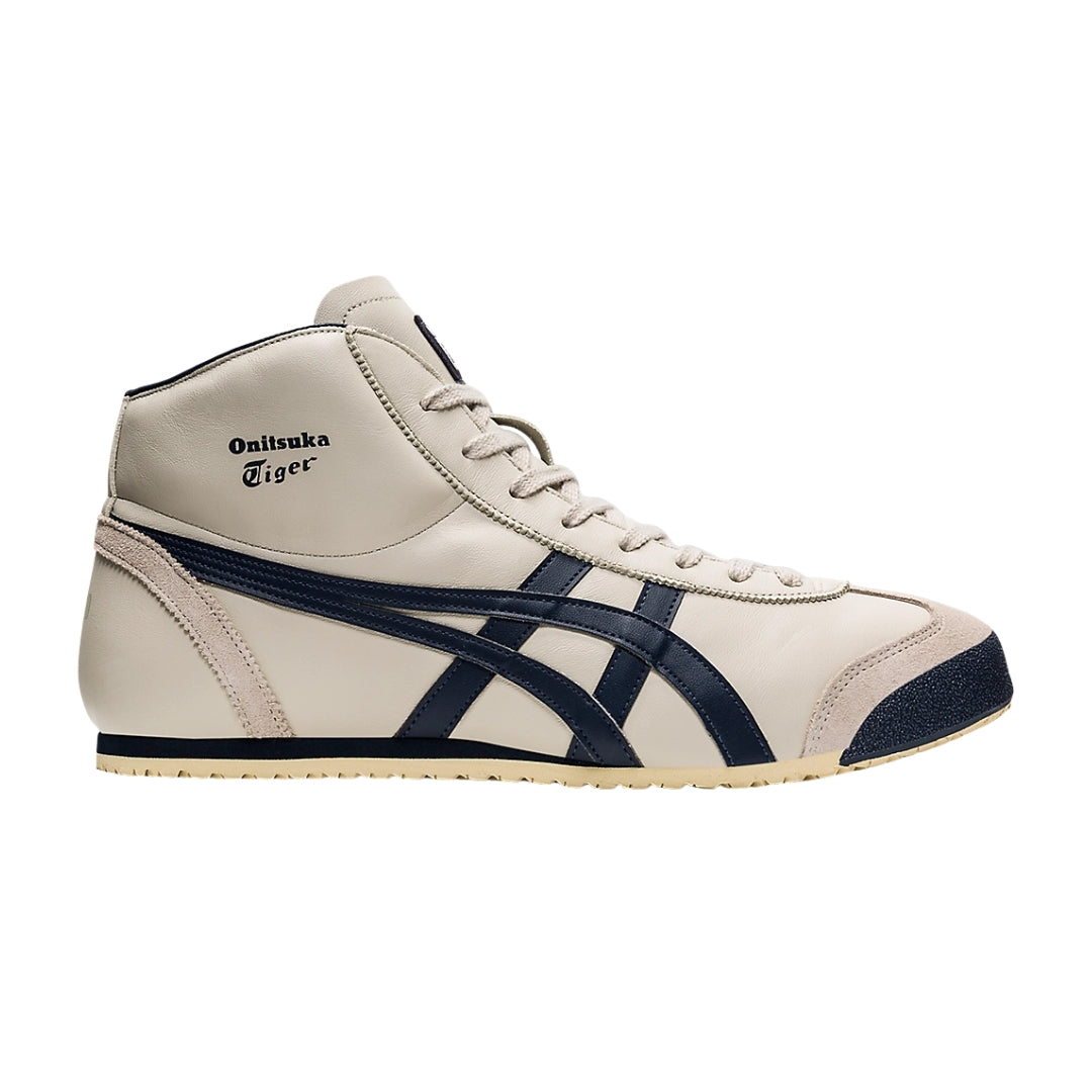 Tênis Onitsuka Tiger MEXICO Mid Runner "BIRCH/INDIAN INK"