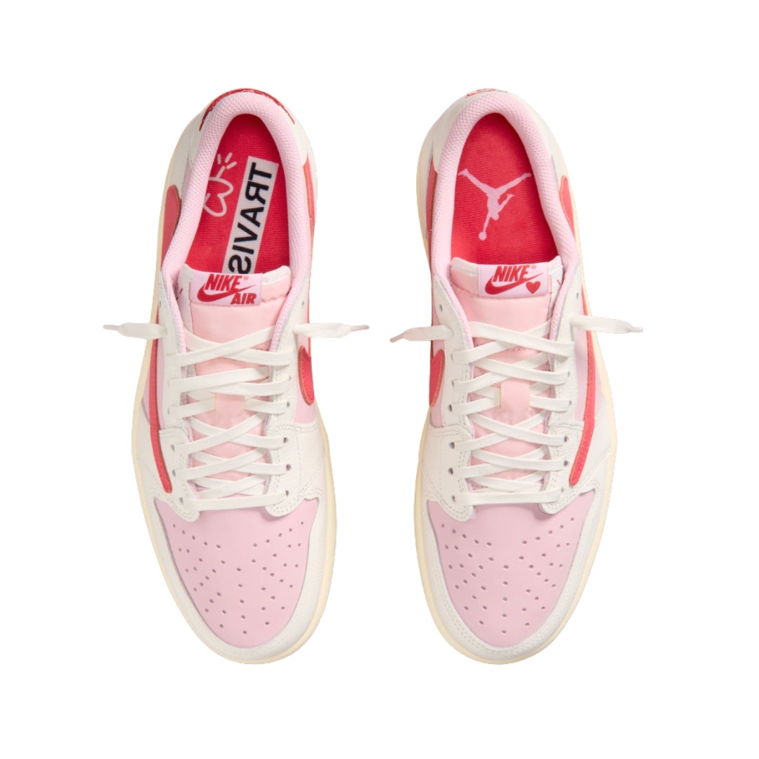 Tênis Nike Air Jordan 1 x Travis Scott "Sail Tropical Pink"
