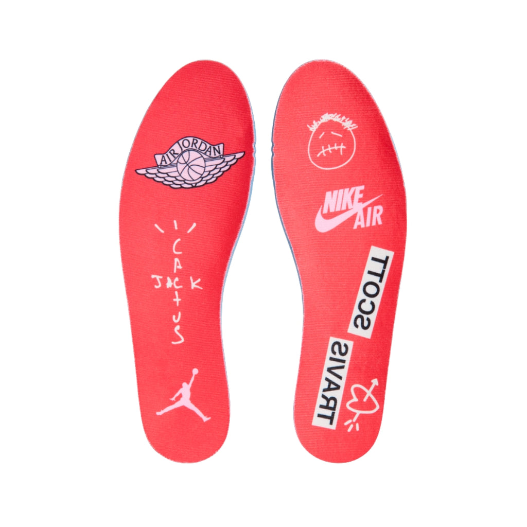Tênis Nike Air Jordan 1 x Travis Scott "Sail Tropical Pink"
