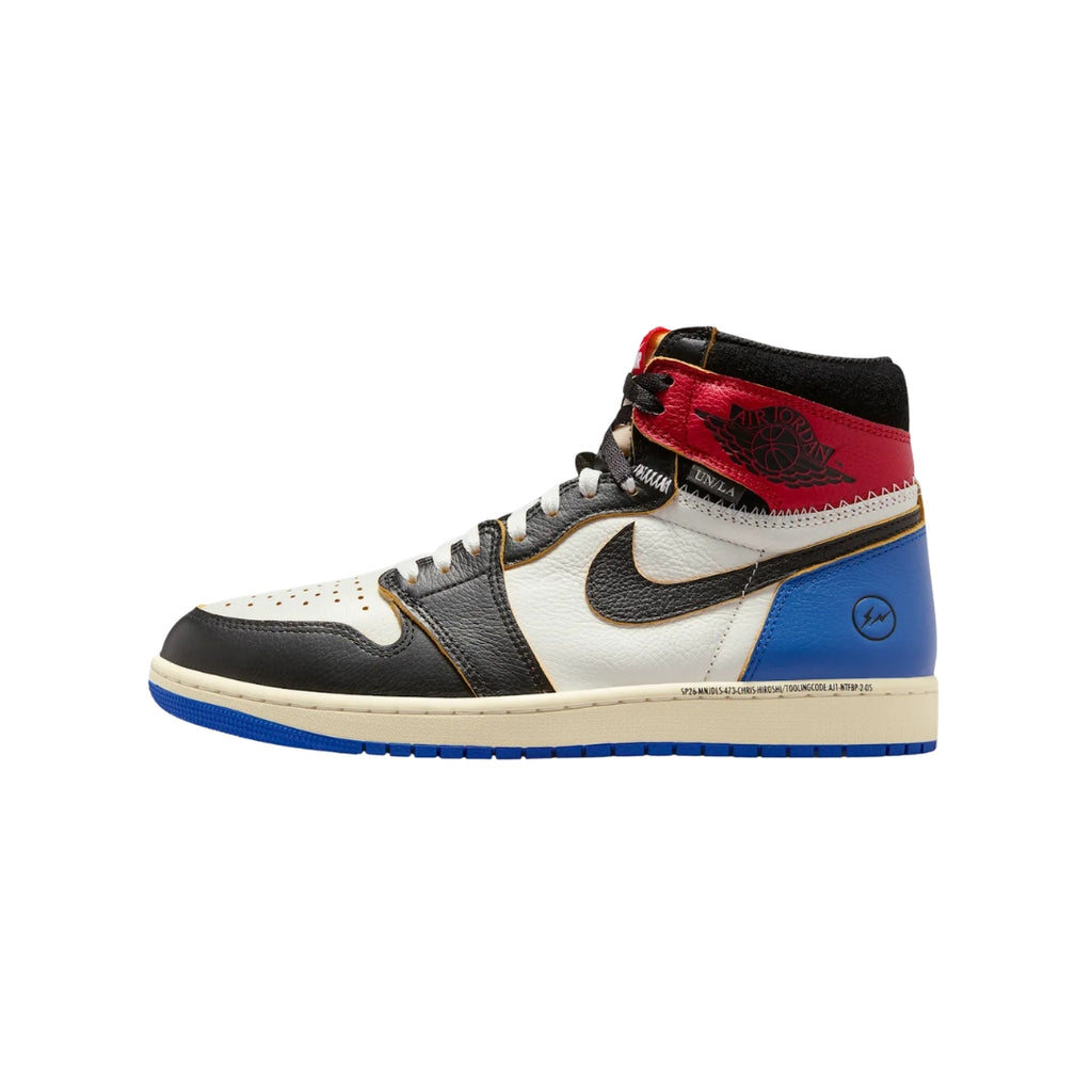 Tênis Nike Air Jordan 1 High x Fragment Design x UNION x "Black/Varsity Red"