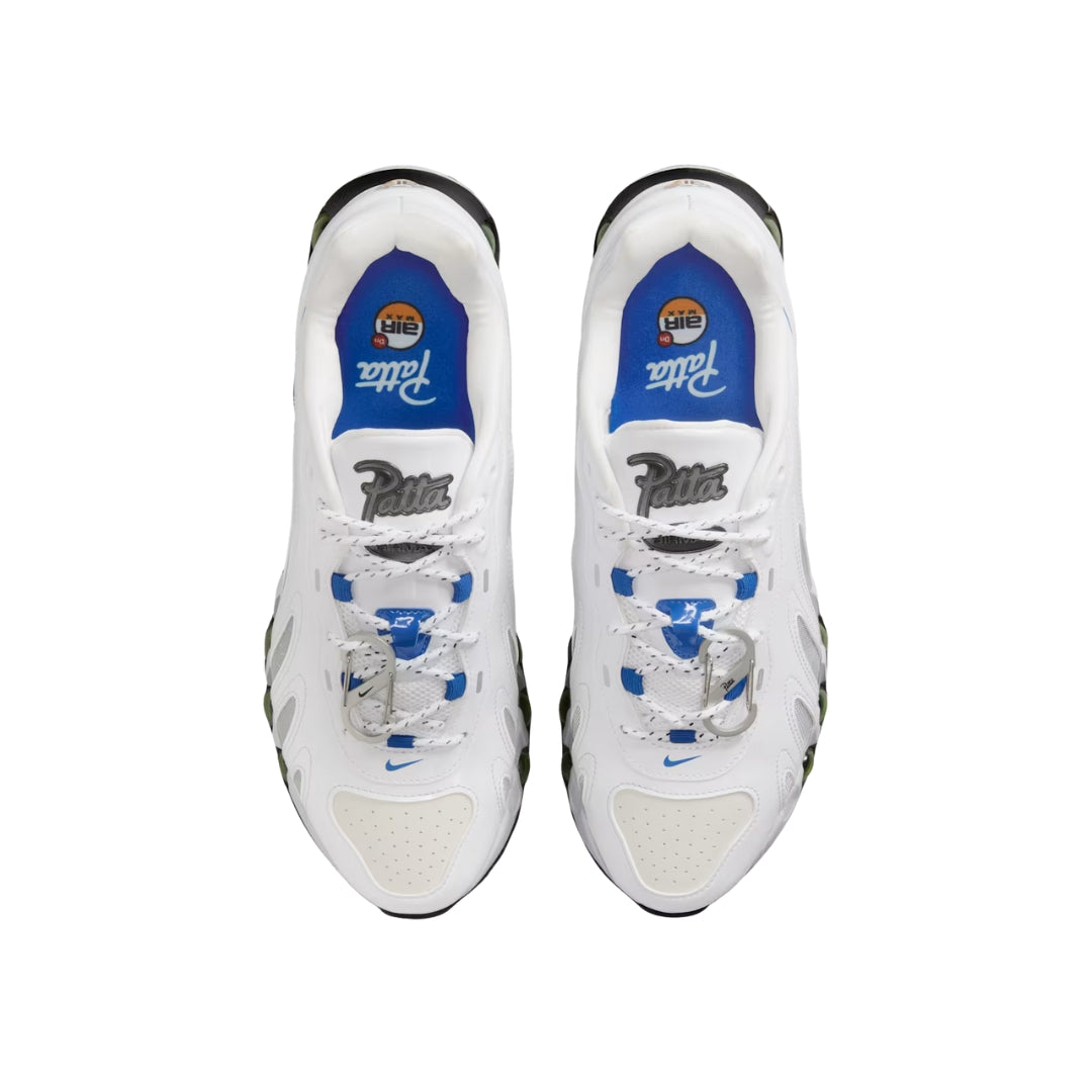 Tênis Nike Air Max DN8 x Patta "White/Metallic Silver"