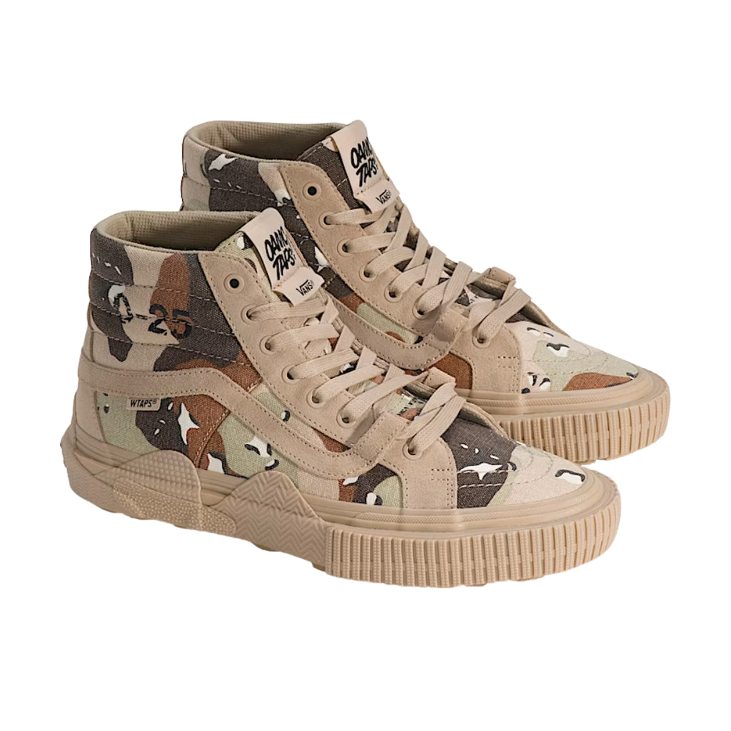 Tênis Vans OTW Sk8-Hi GL Lug WTAPS "Desert Camo"