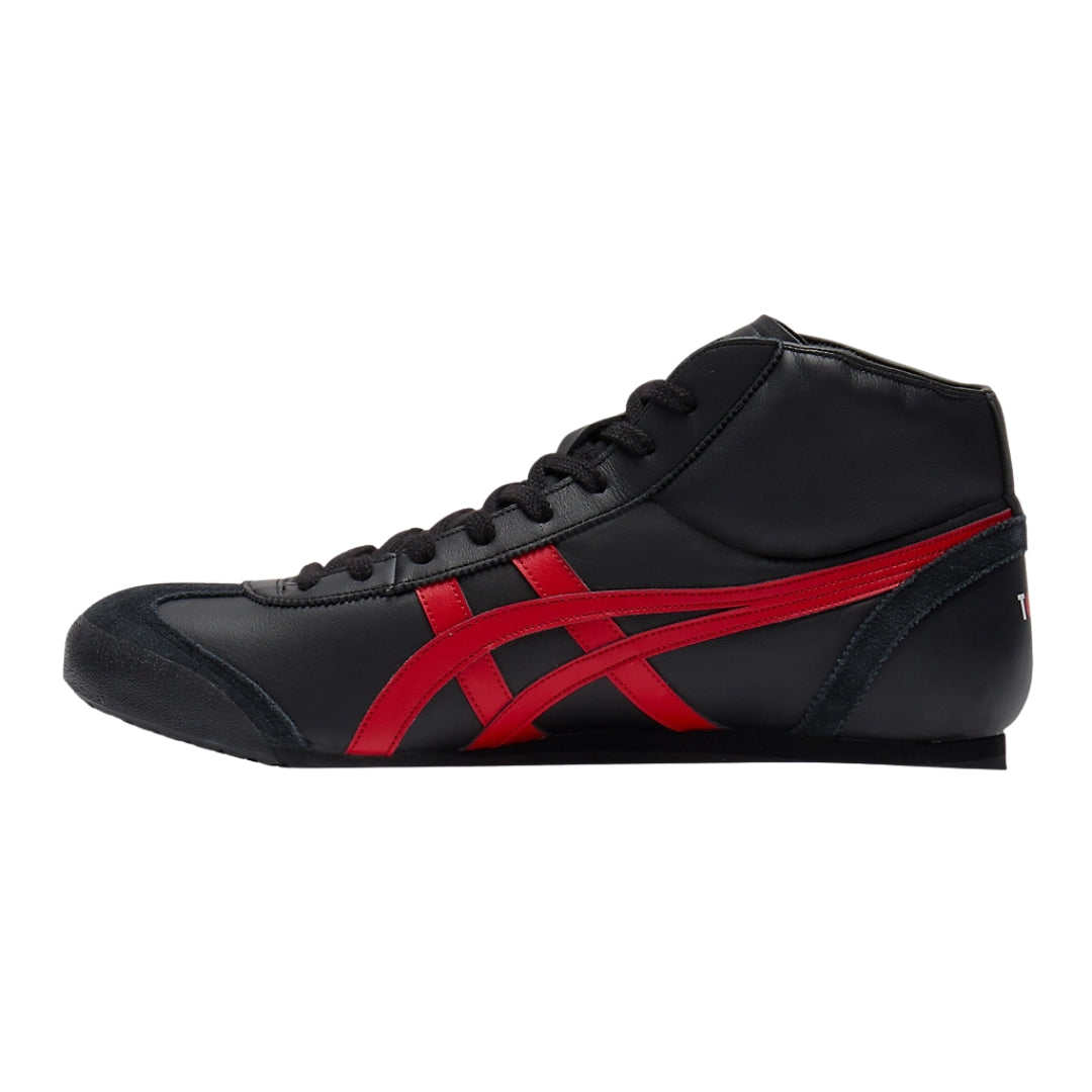 Tênis Onitsuka Tiger MEXICO Mid Runner "BLACK/CLASSIC RED"