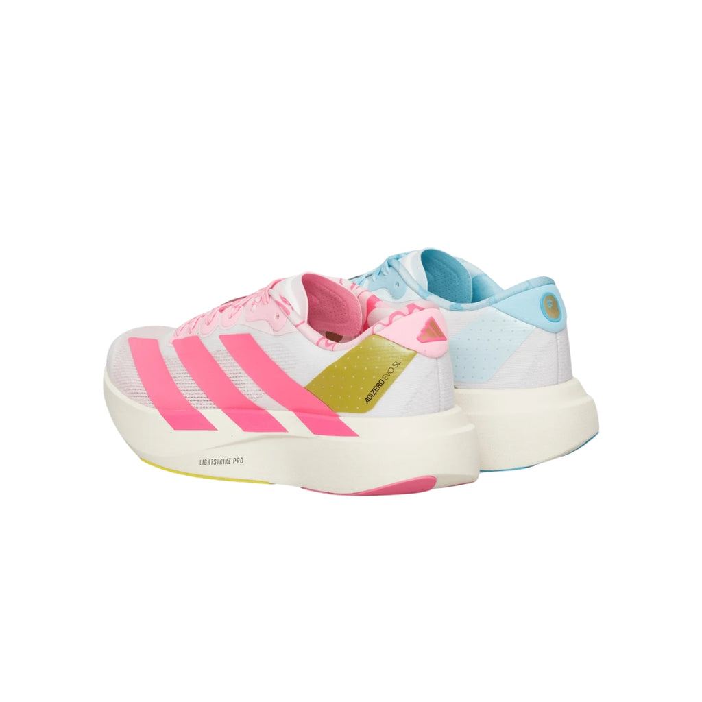 Tênis Adidas Adizero Evo SL Bape "Core White/Metallic Gold"