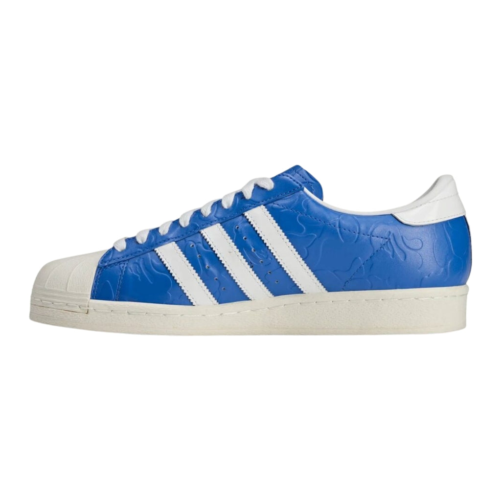 Tênis Adidas Superstar x A BATHING APE "Blue/Footwear White/Off White"