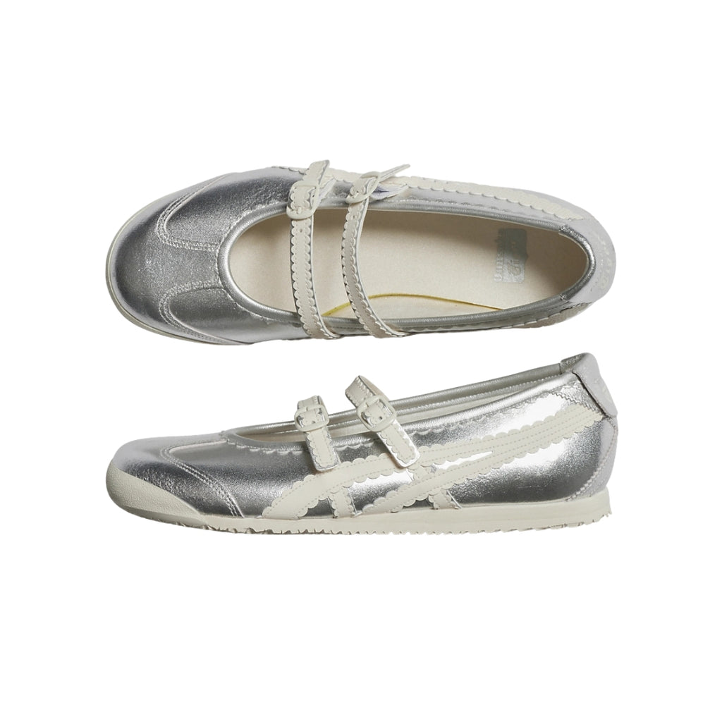 Tênis Onitsuka Tiger Mexico 66 TGRS "Silver/Cream"