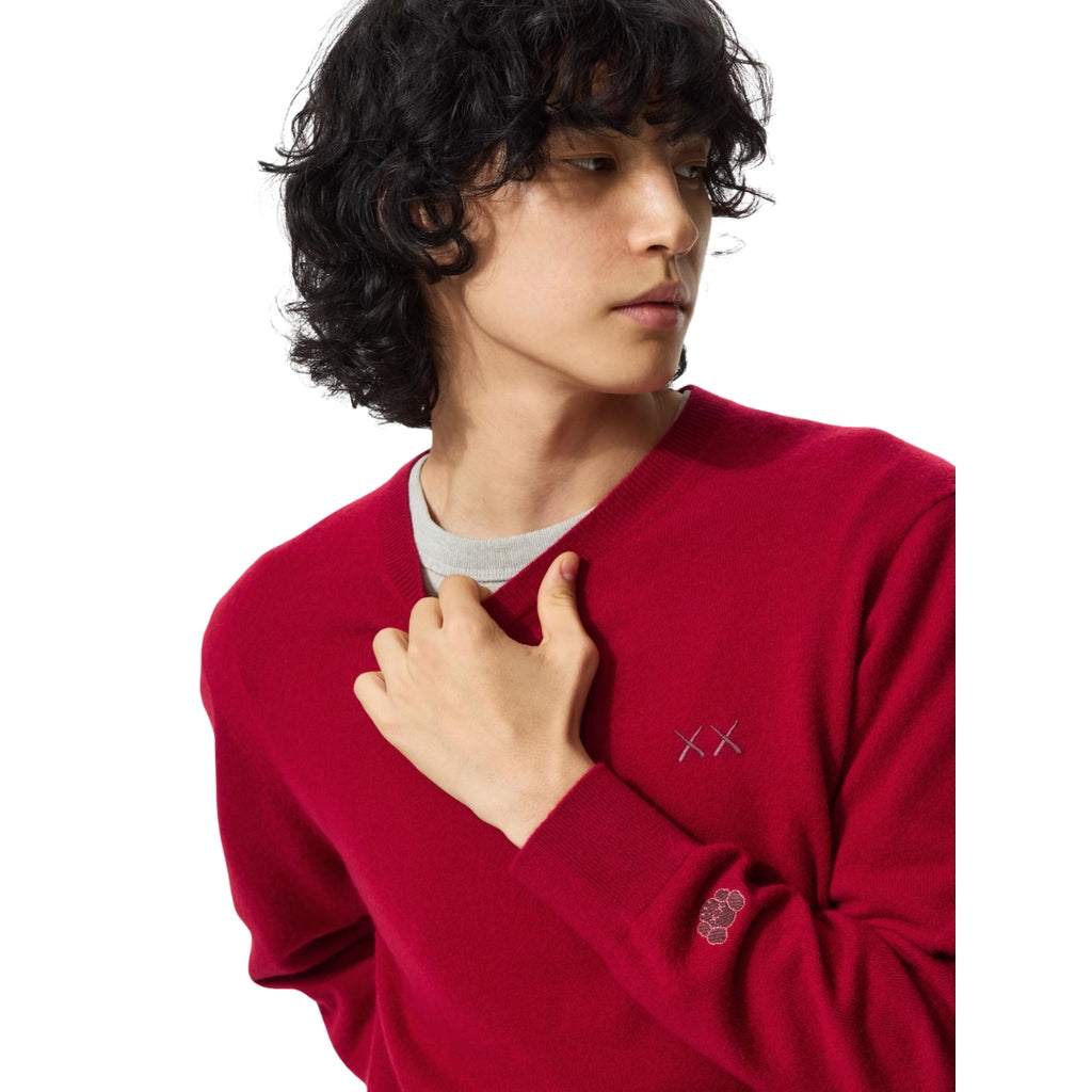 Suéter Uniqlo Gola redonda Cashmere x Kaws