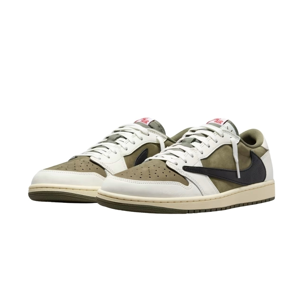 Tênis Nike Air Jordan 1 Low x Travis Scott "Medium Olive"