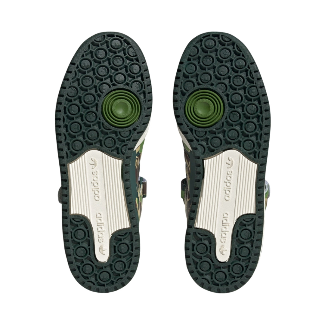 Tênis Adidas Forum 84 Low x A BATHING APE 30th Anniversary "Green Camo"