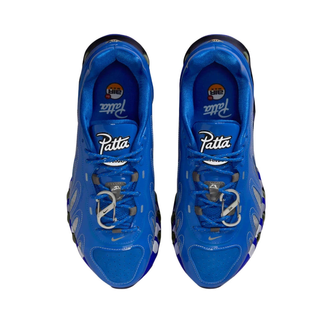 Tênis Nike Air Max DN8 x Patta "Game Royal"
