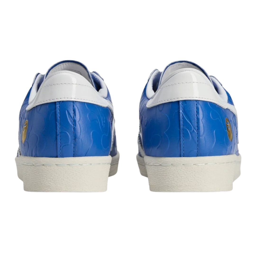 Tênis Adidas Superstar x A BATHING APE "Blue/Footwear White/Off White"