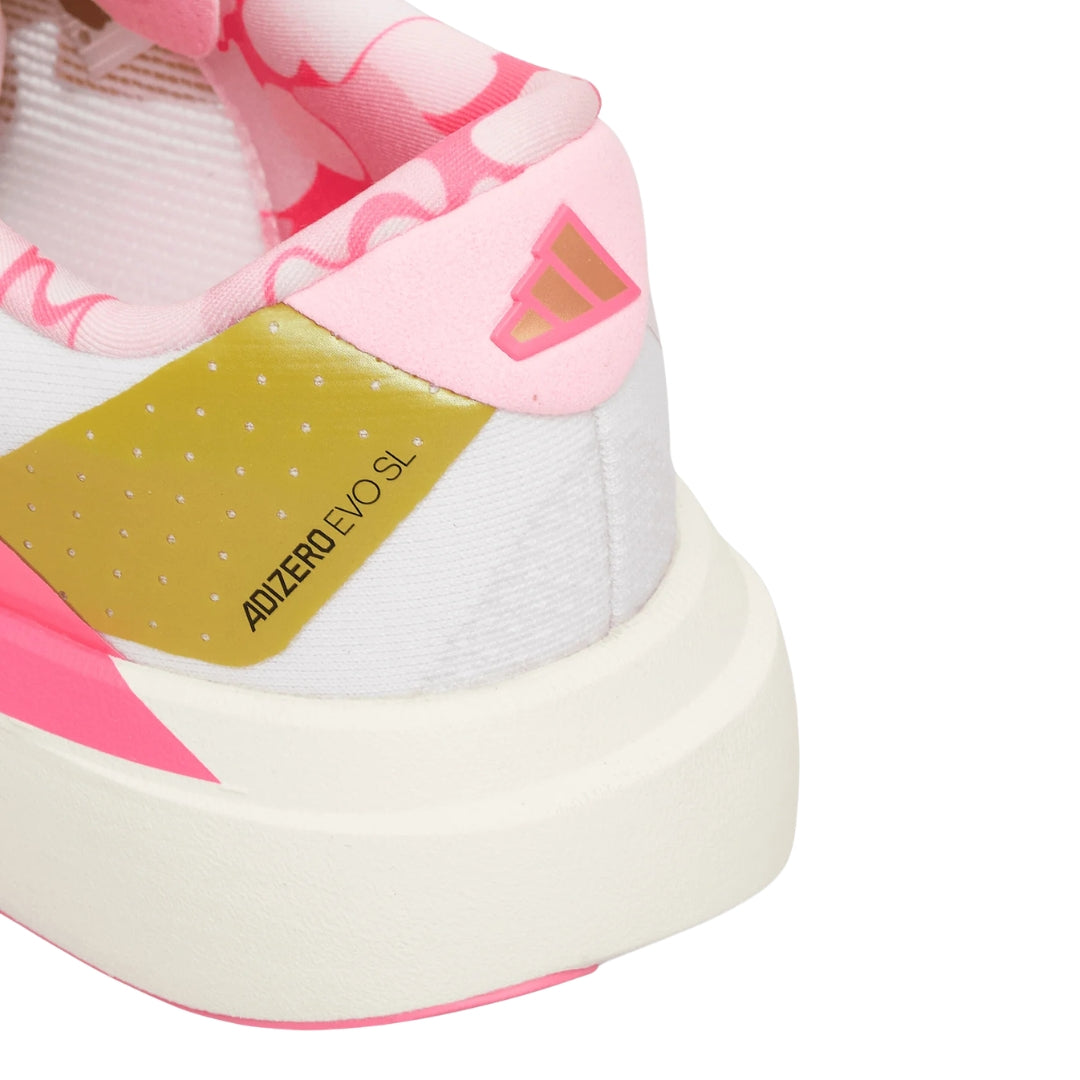 Tênis Adidas Adizero Evo SL Bape "Core White/Metallic Gold"