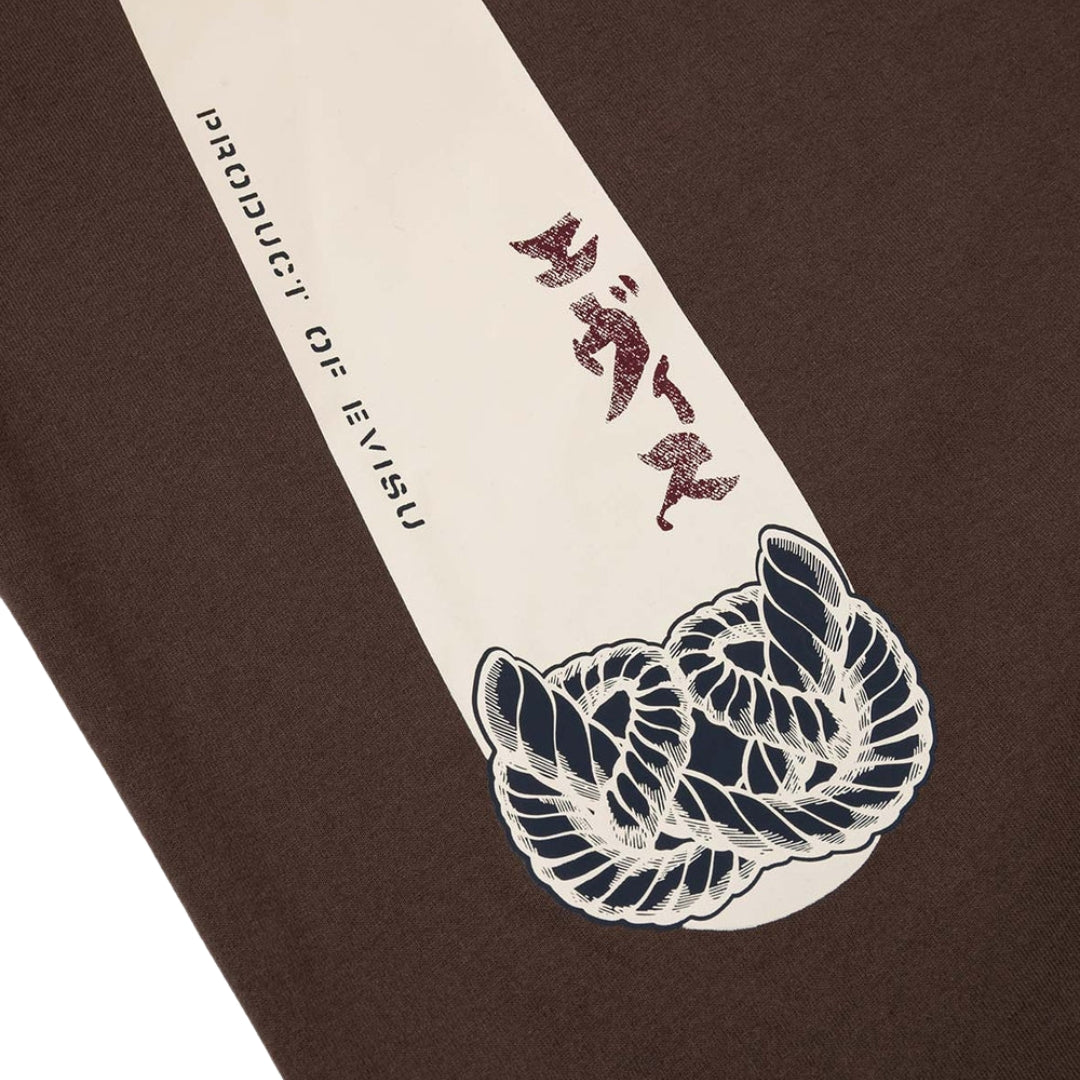 Camiseta EVISU Puzzle Ring and Daikoku Daruma Print Regular Fit T-Shirt