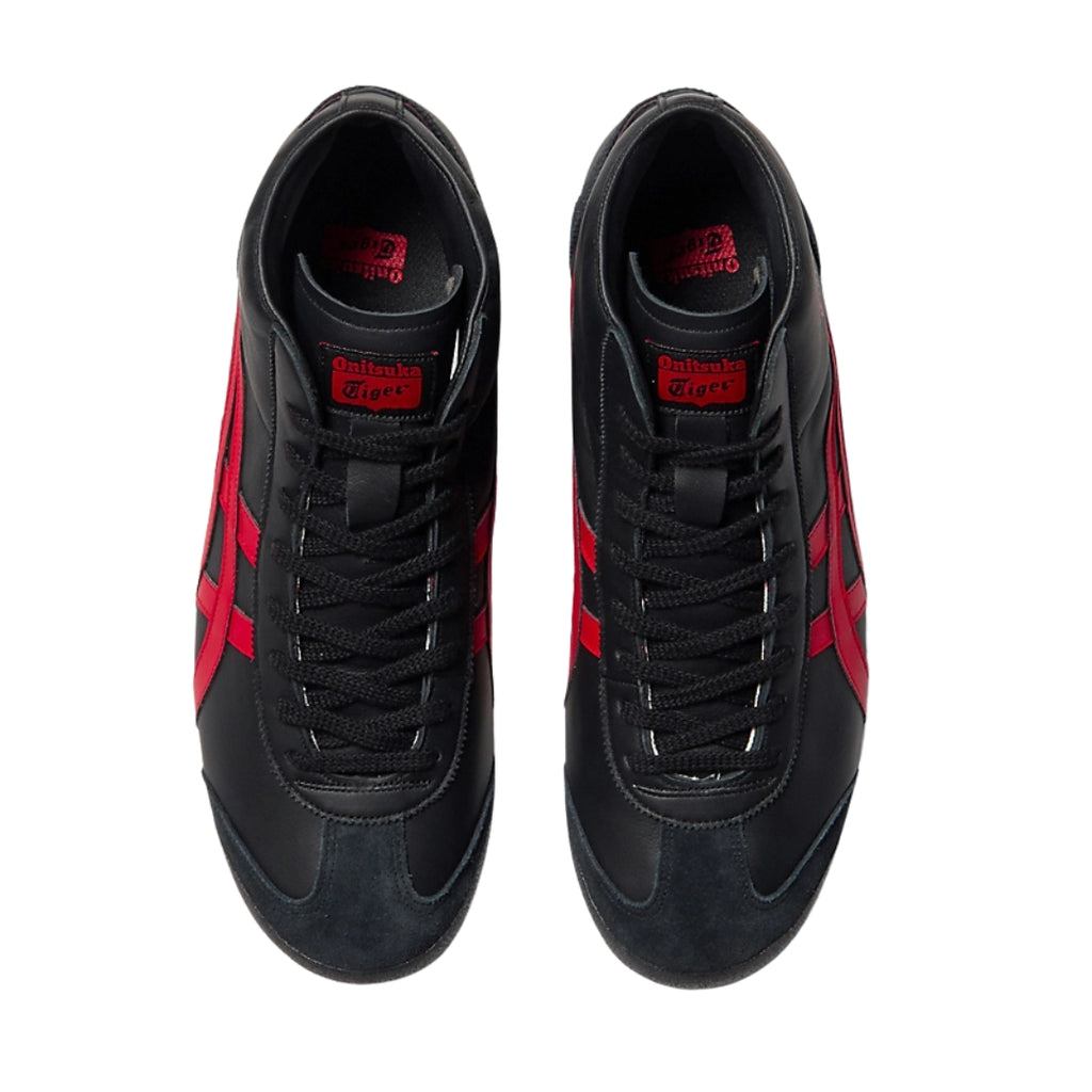 Tênis Onitsuka Tiger MEXICO Mid Runner "BLACK/CLASSIC RED"