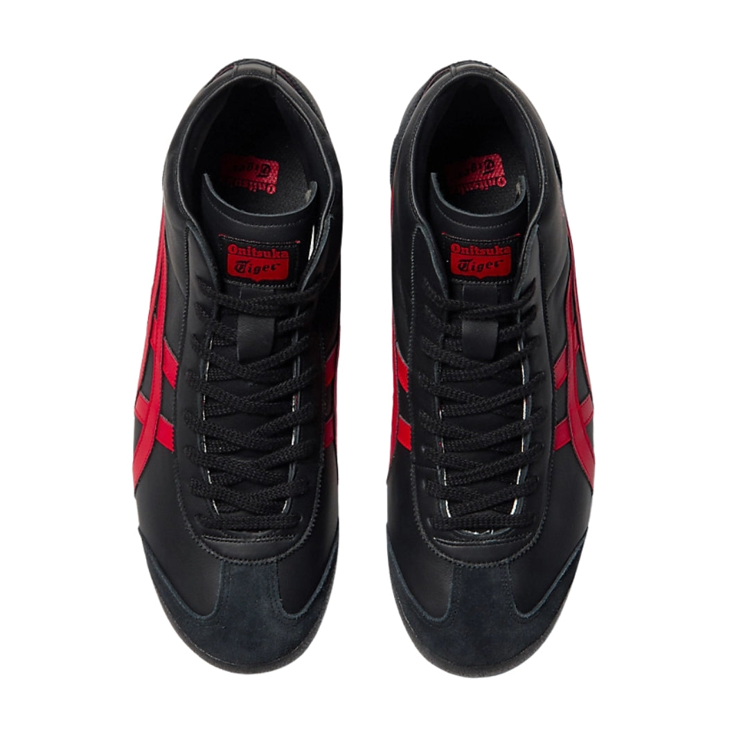 Tênis Onitsuka Tiger MEXICO Mid Runner "BLACK/CLASSIC RED"
