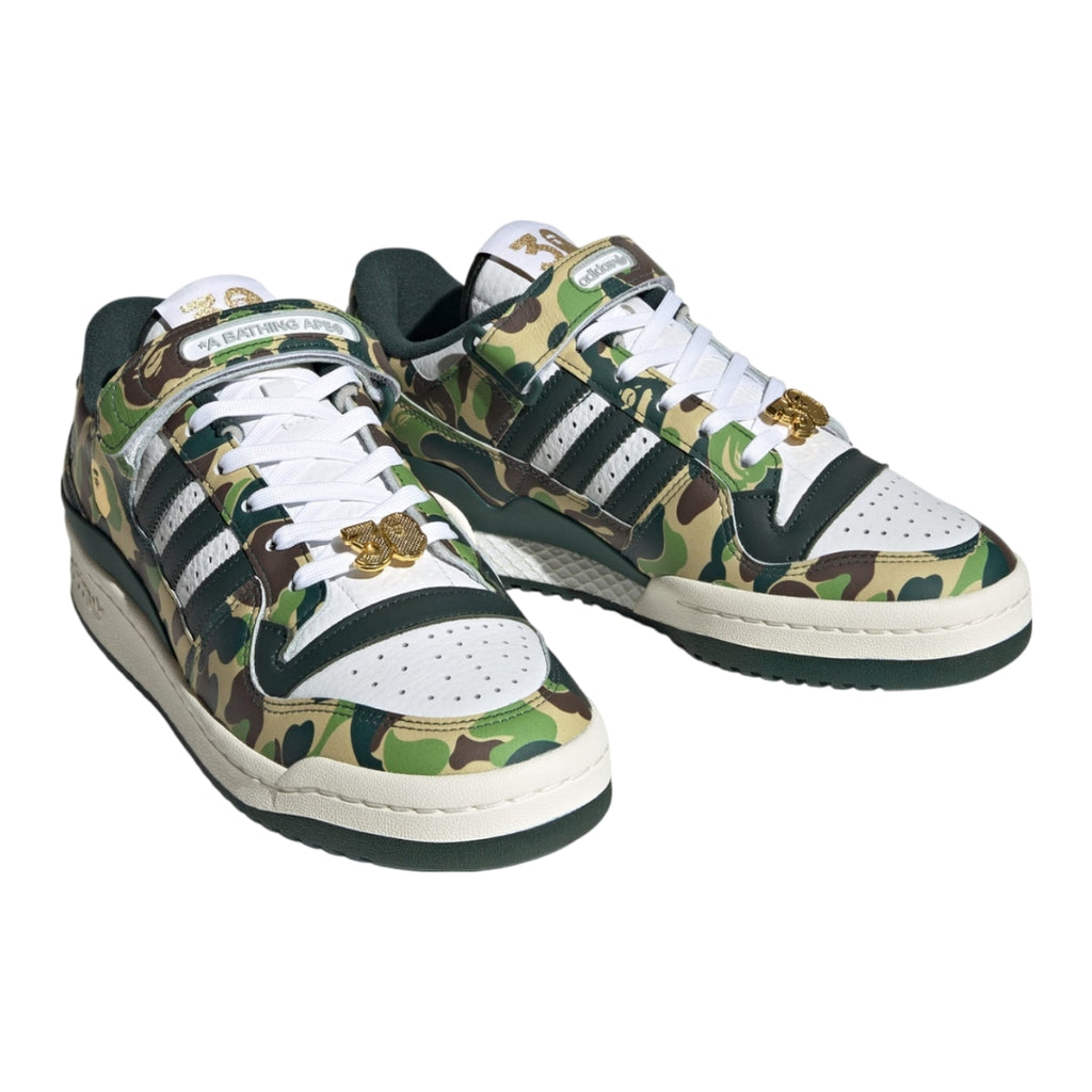 Tênis Adidas Forum 84 Low x A BATHING APE 30th Anniversary "Green Camo"
