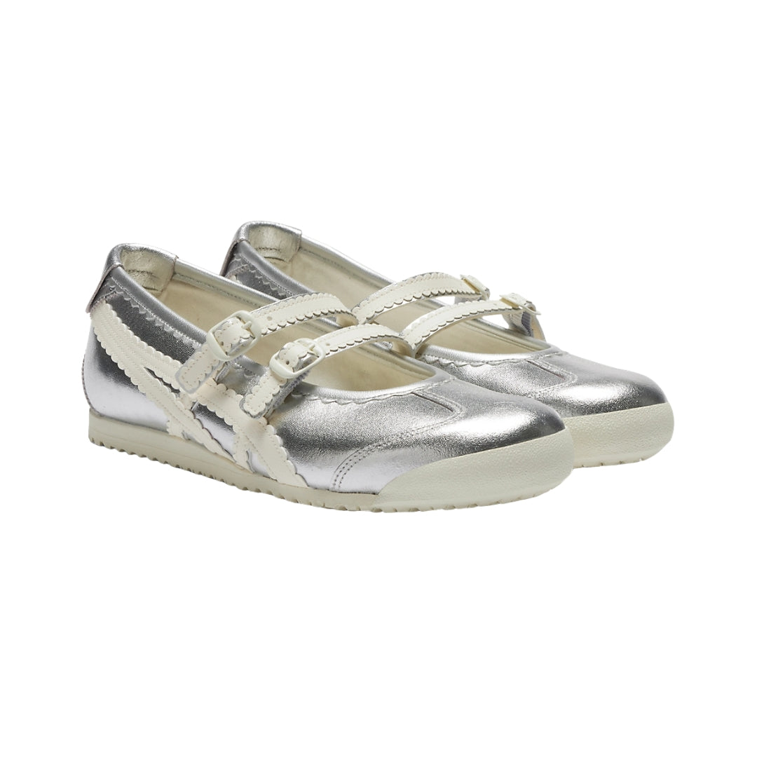 Tênis Onitsuka Tiger Mexico 66 TGRS "Silver/Cream"