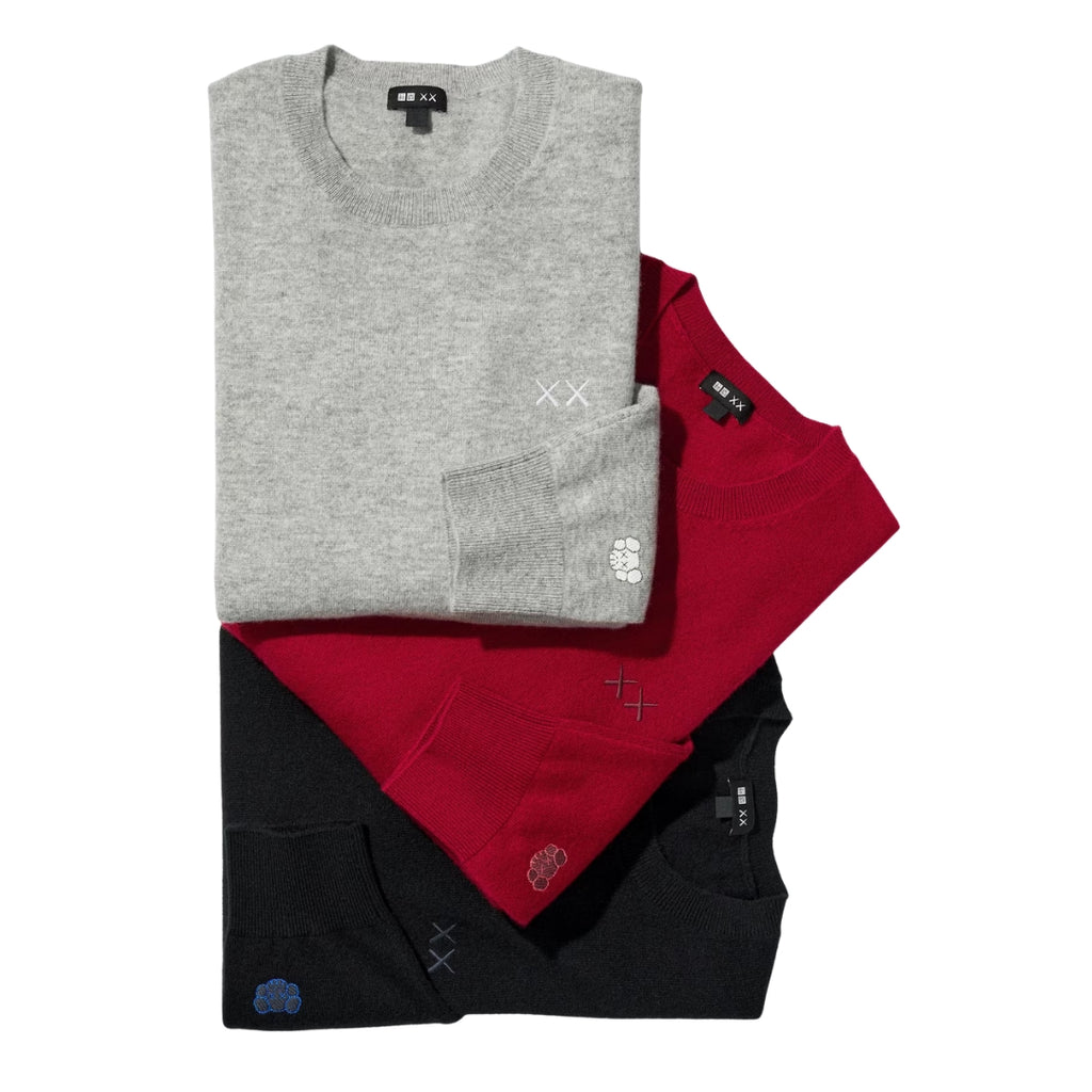 Suéter Uniqlo Gola redonda Cashmere x Kaws