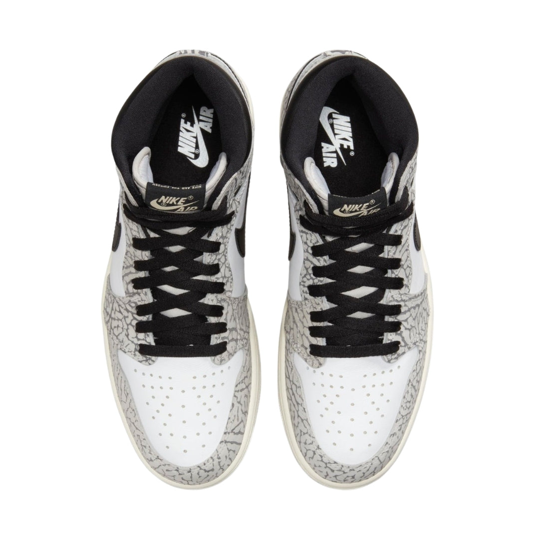 Tênis Nike Air Jordan 1 HIgh "White Cement/Safari"