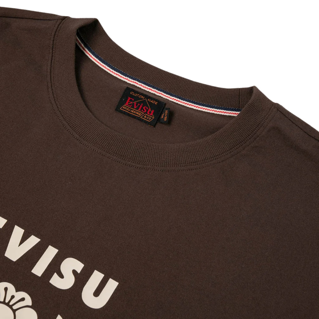 Camiseta EVISU Puzzle Ring and Daikoku Daruma Print Regular Fit T-Shirt