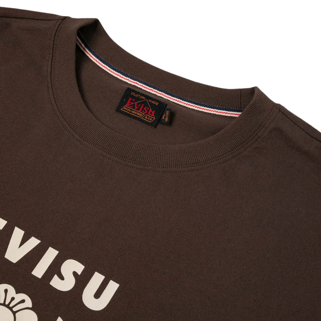 Camiseta EVISU Puzzle Ring and Daikoku Daruma Print Regular Fit T-Shirt