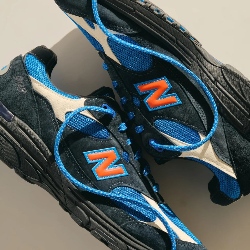 Tênis New Balance 993 Madison Square Garden x KITH "Navy/Princess Blue"