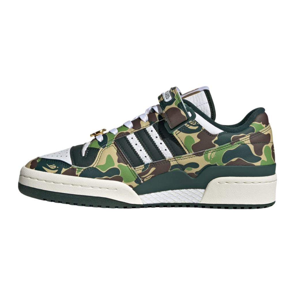 Tênis Adidas Forum 84 Low x A BATHING APE 30th Anniversary "Green Camo"
