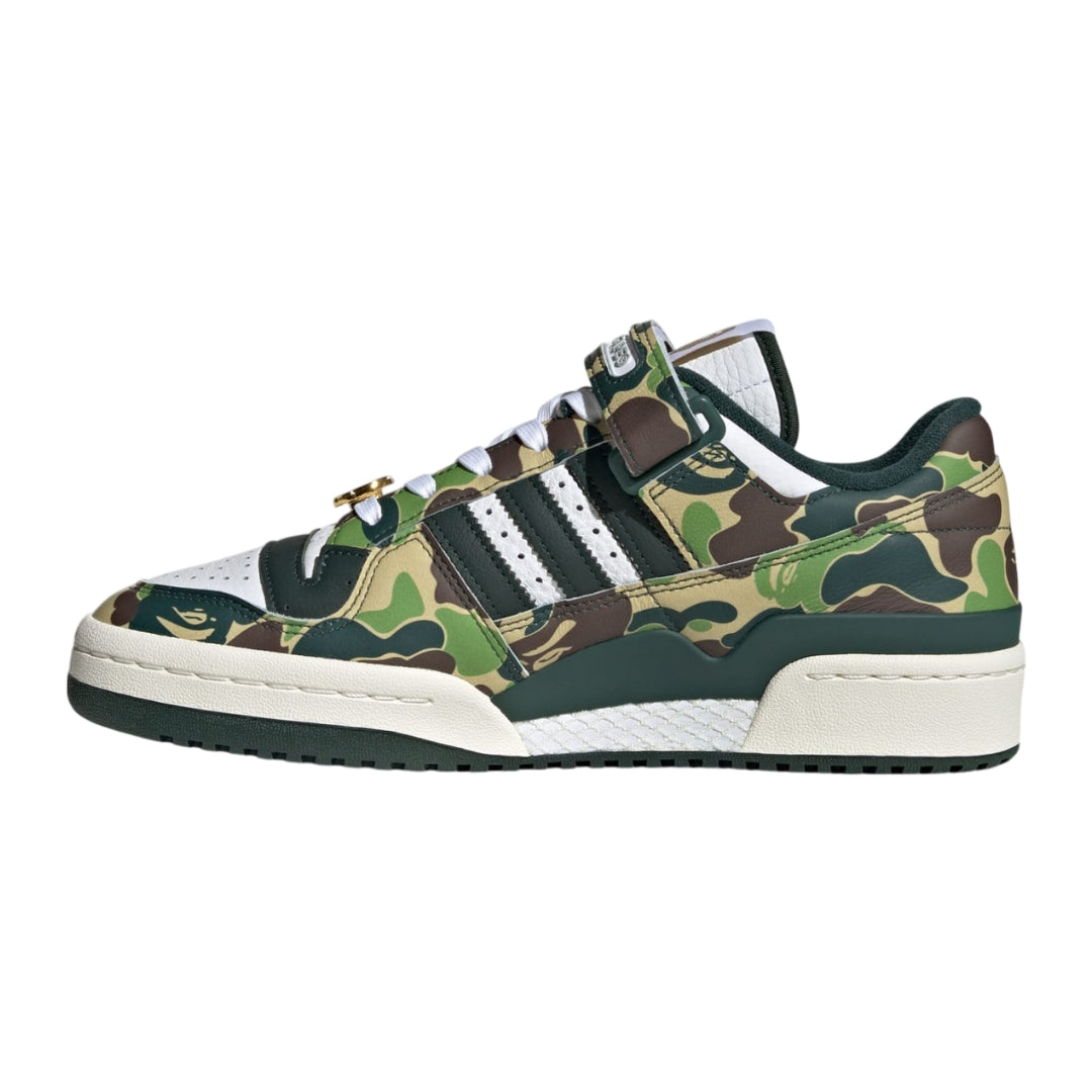 Tênis Adidas Forum 84 Low x A BATHING APE 30th Anniversary "Green Camo"