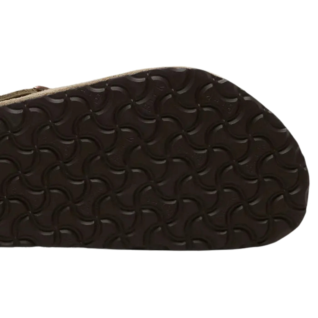 Sandália Clog BIRKENSTOCK Boston Soft Footbed "Suede Taupe"