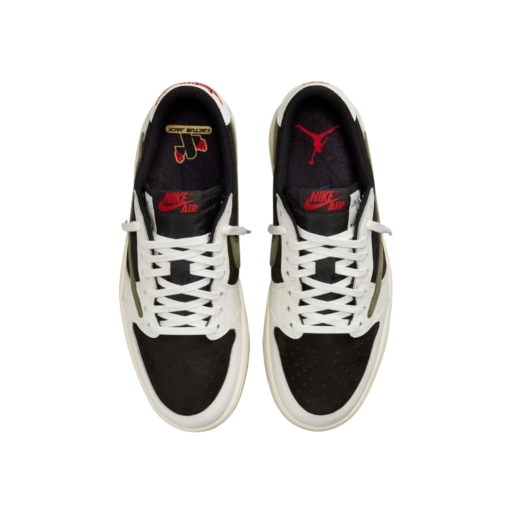 Tênis Nike Air Jordan 1 Low x Travis Scott "Olive"