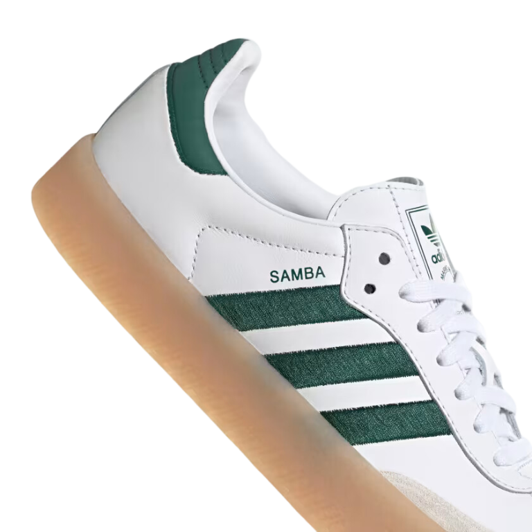 Tênis Adidas Sambae "Cloud White Collegiate Green"
