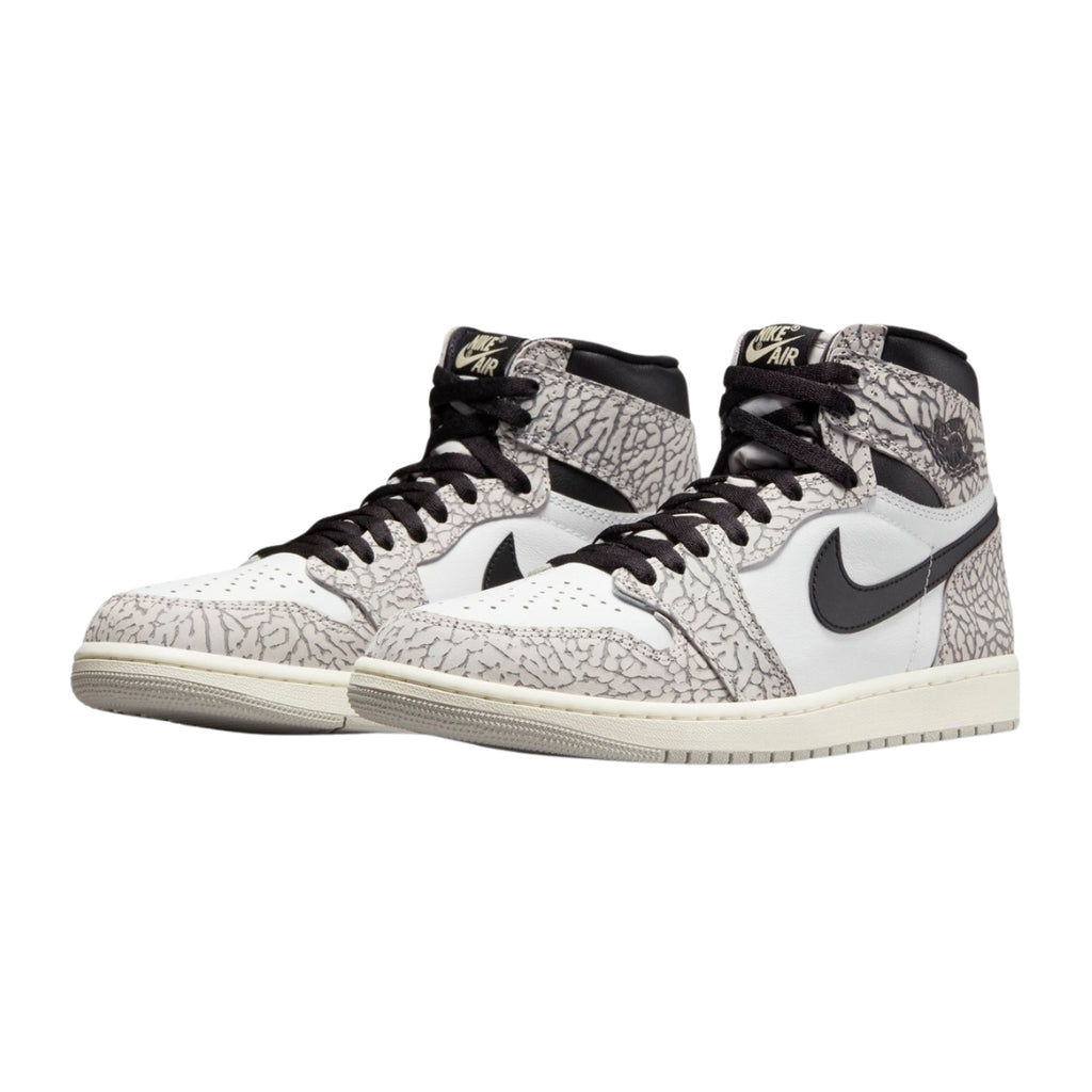 Tênis Nike Air Jordan 1 HIgh "White Cement/Safari"