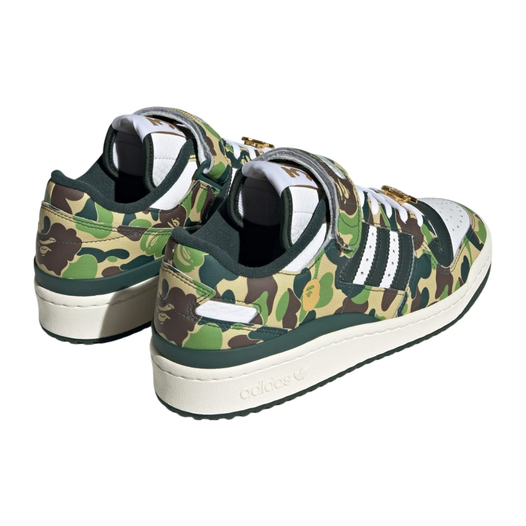 Tênis Adidas Forum 84 Low x A BATHING APE 30th Anniversary "Green Camo"