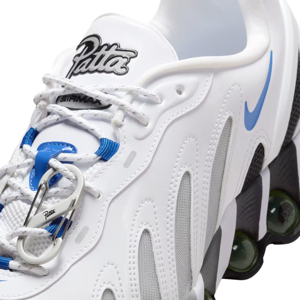 Tênis Nike Air Max DN8 x Patta "White/Metallic Silver"