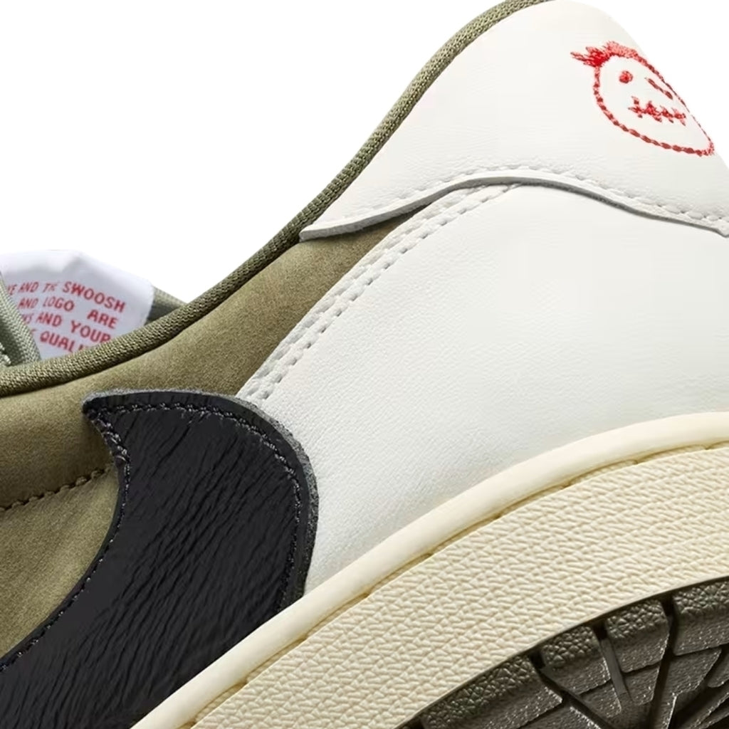 Tênis Nike Air Jordan 1 Low x Travis Scott "Olive"