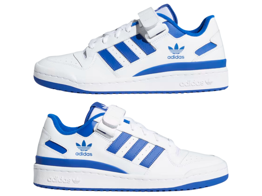 Tênis Adidas Forum Low "White/Royal Blue"
