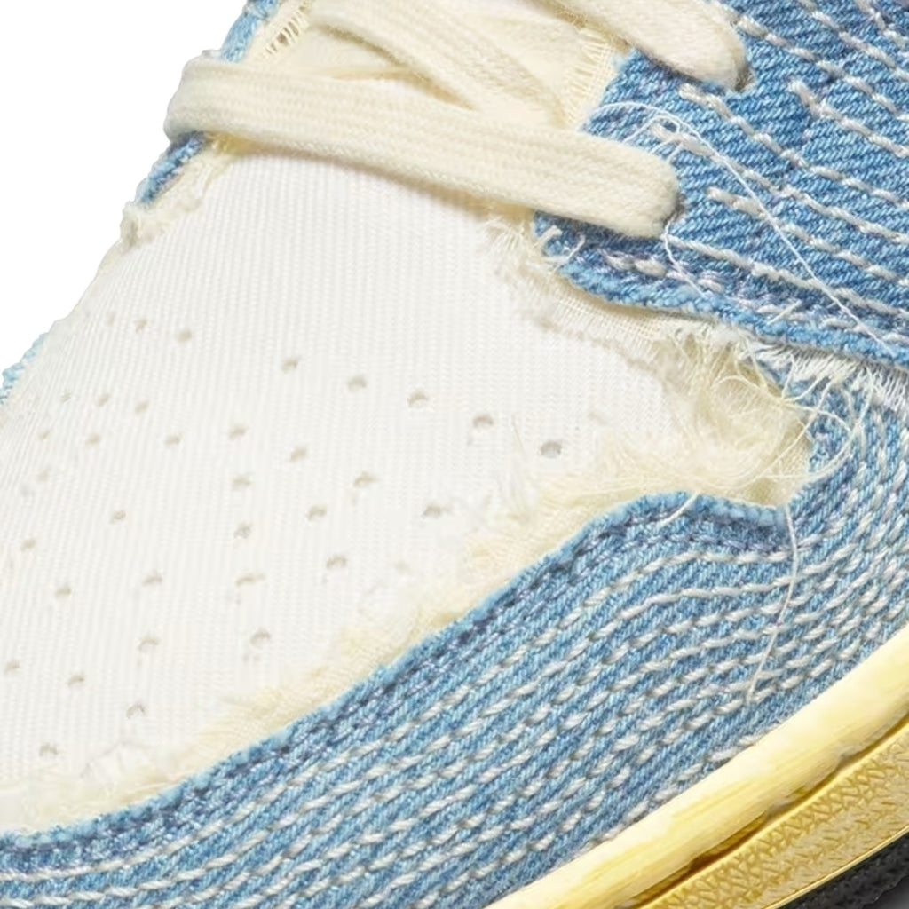 Tênis Air Jordan 1 Low SE WRMK "Jeans Sashiko"