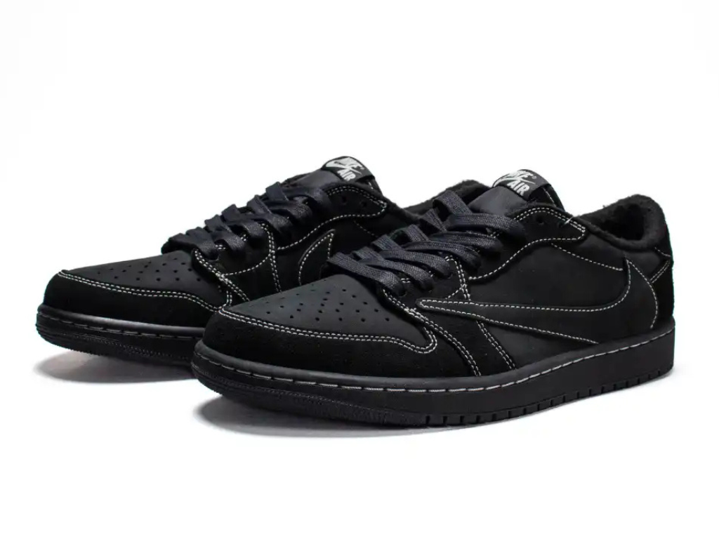 Tênis Nike Air Jordan 1 Low x Travis Scott "Black Phantom"