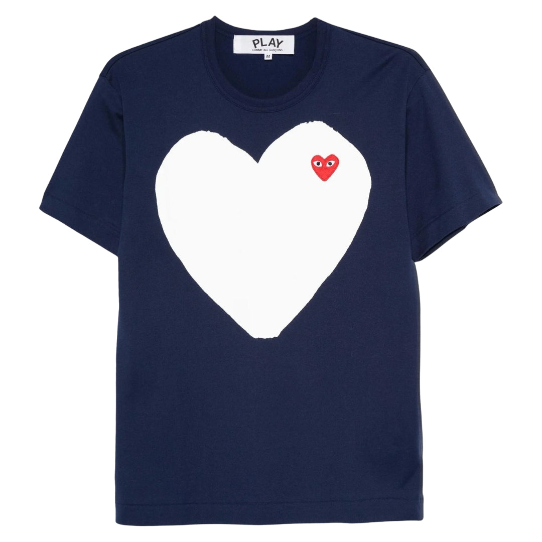 Camiseta Comme des Garcons Play White Heart T-shirt "Navy"