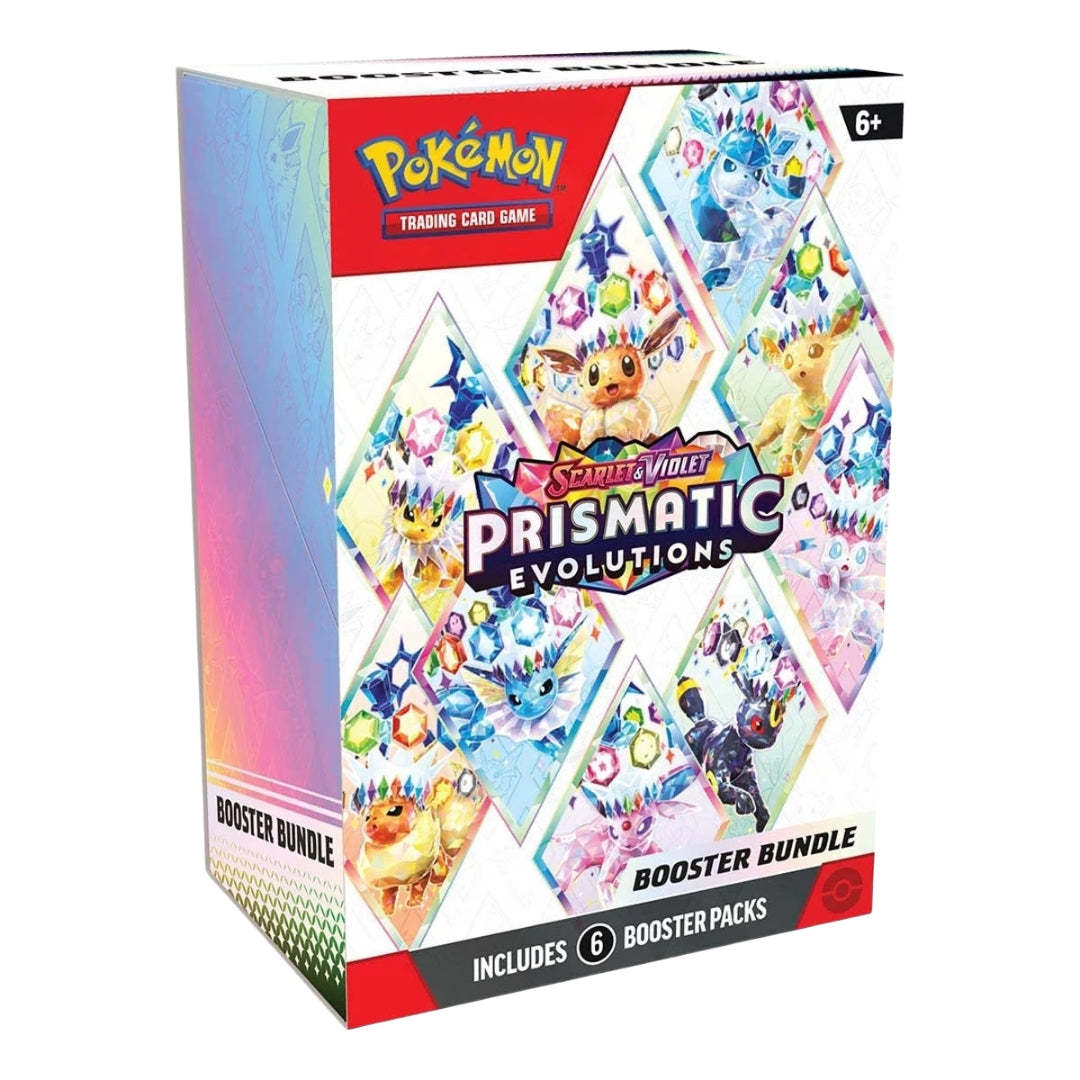 Pokémon Scarlet & Violet Prismatic Evolutions Booster Bundle (6 packs)